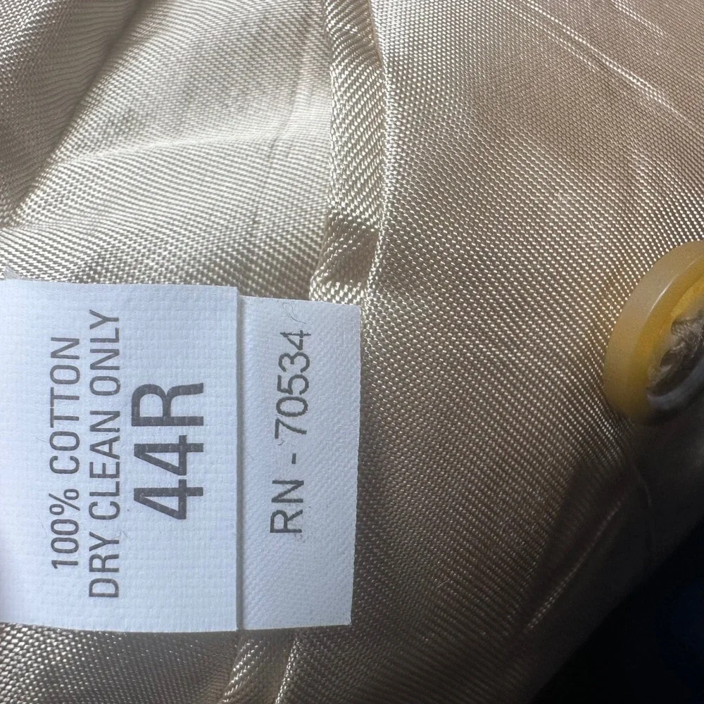 Orvis Mens Tan Corduroy Blazer 44R Elbow Patches Cotton Sport Coat Tailored USA